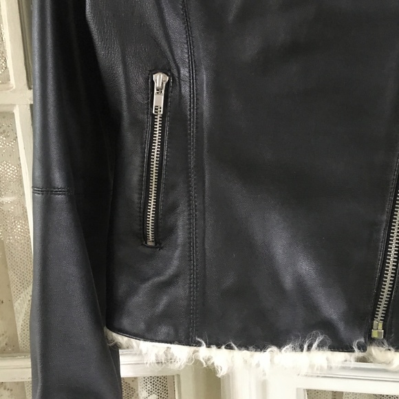 Host Pick! Wilsons Pelle Studio Leather Biker Jacket - Picture 7 of 14